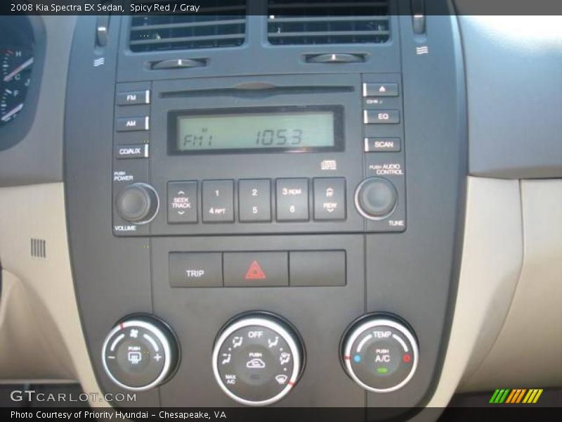 Spicy Red / Gray 2008 Kia Spectra EX Sedan