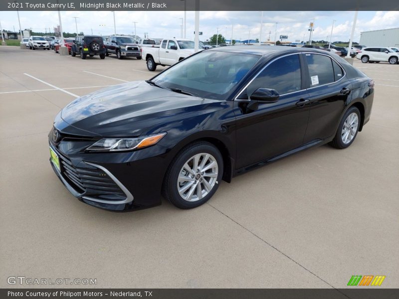 Midnight Black Metallic / Black 2021 Toyota Camry LE