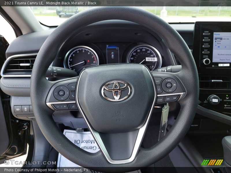 Midnight Black Metallic / Black 2021 Toyota Camry LE