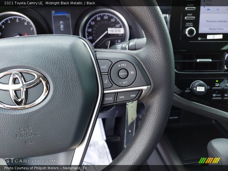 Midnight Black Metallic / Black 2021 Toyota Camry LE