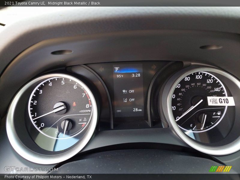 Midnight Black Metallic / Black 2021 Toyota Camry LE