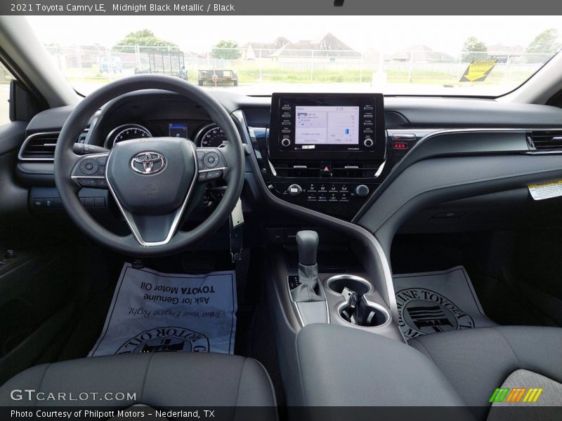 Midnight Black Metallic / Black 2021 Toyota Camry LE