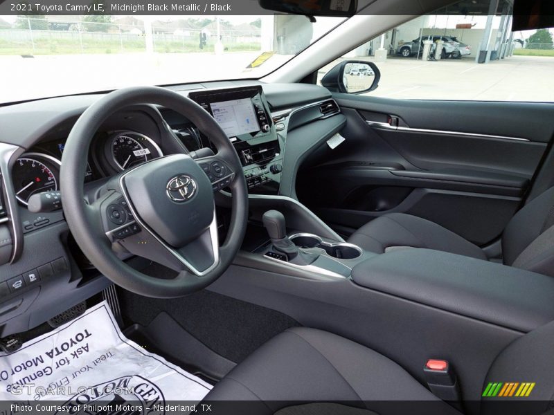 Midnight Black Metallic / Black 2021 Toyota Camry LE