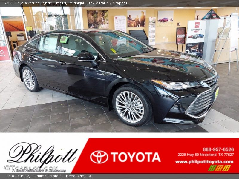 Midnight Black Metallic / Graphite 2021 Toyota Avalon Hybrid Limited