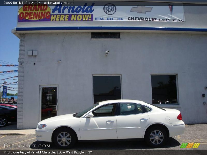 White Opal / Neutral 2009 Buick LaCrosse CX