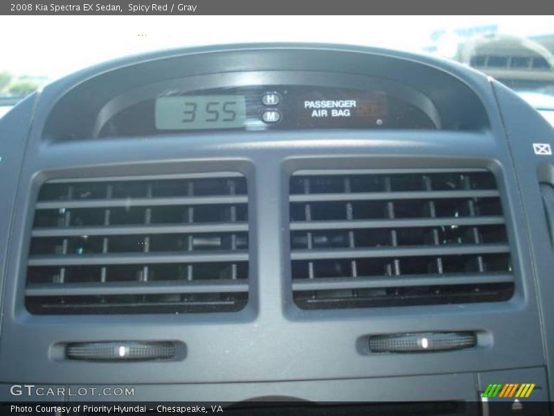 Spicy Red / Gray 2008 Kia Spectra EX Sedan