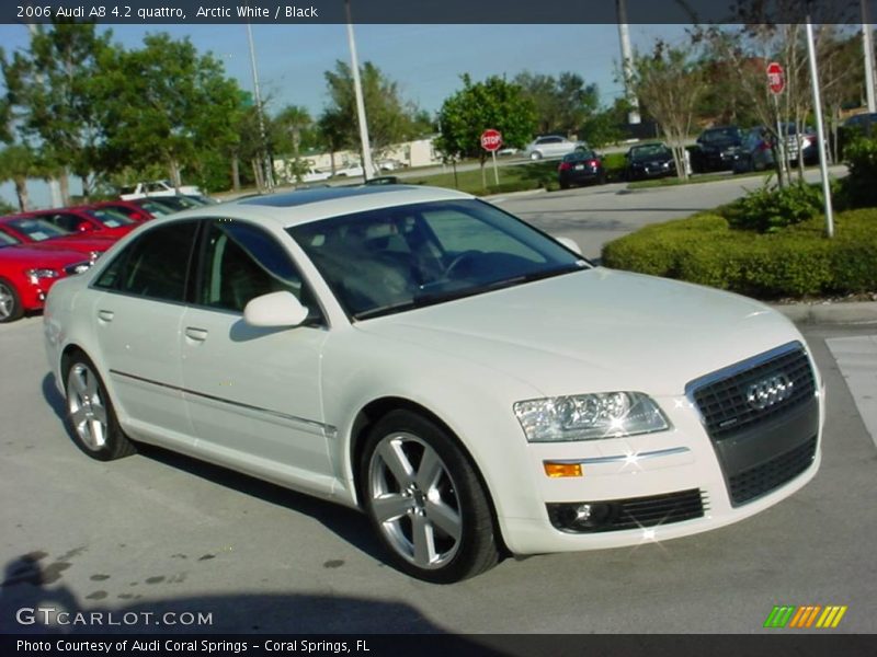 Arctic White / Black 2006 Audi A8 4.2 quattro
