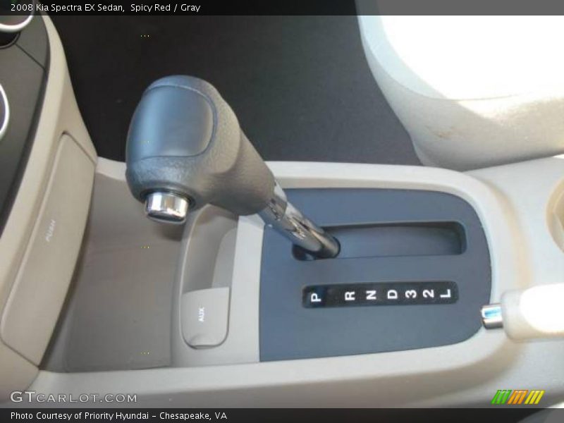 Spicy Red / Gray 2008 Kia Spectra EX Sedan