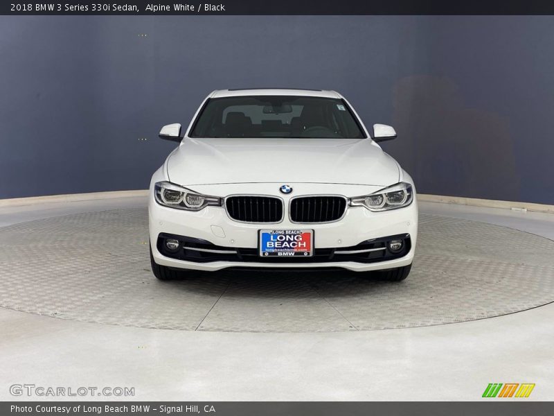 Alpine White / Black 2018 BMW 3 Series 330i Sedan