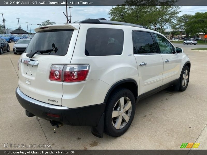 Summit White / Light Titanium 2012 GMC Acadia SLT AWD