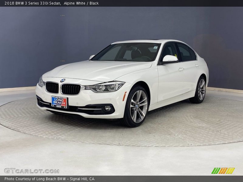 Alpine White / Black 2018 BMW 3 Series 330i Sedan