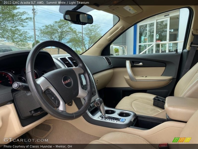 Summit White / Light Titanium 2012 GMC Acadia SLT AWD