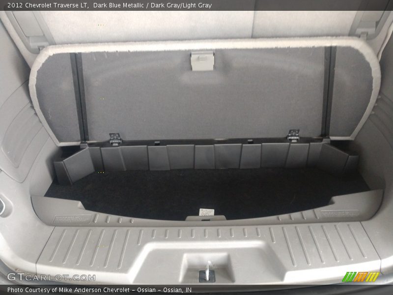 Dark Blue Metallic / Dark Gray/Light Gray 2012 Chevrolet Traverse LT