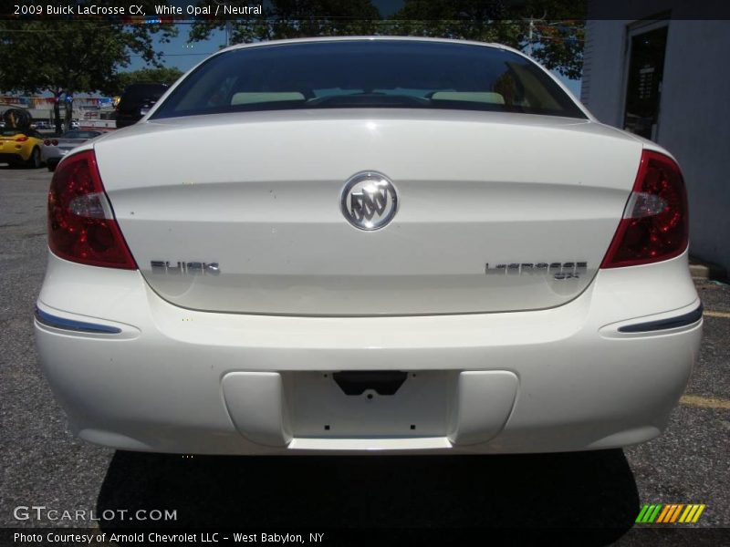 White Opal / Neutral 2009 Buick LaCrosse CX