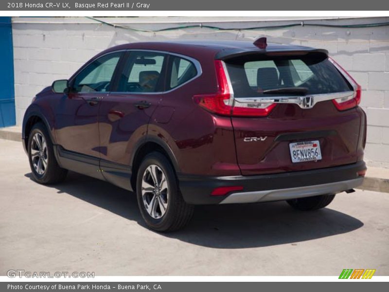 Basque Red Pearl II / Gray 2018 Honda CR-V LX