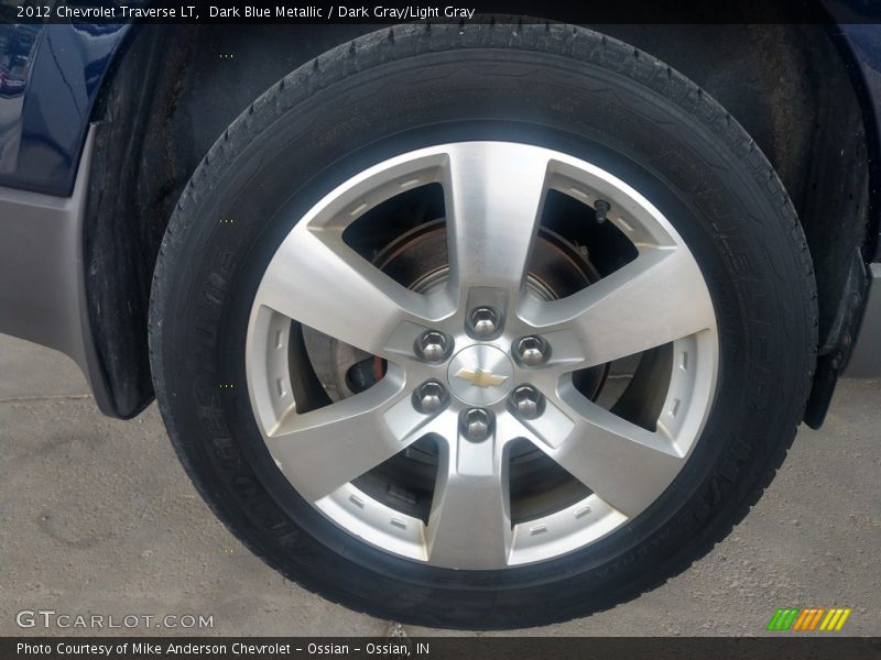 Dark Blue Metallic / Dark Gray/Light Gray 2012 Chevrolet Traverse LT