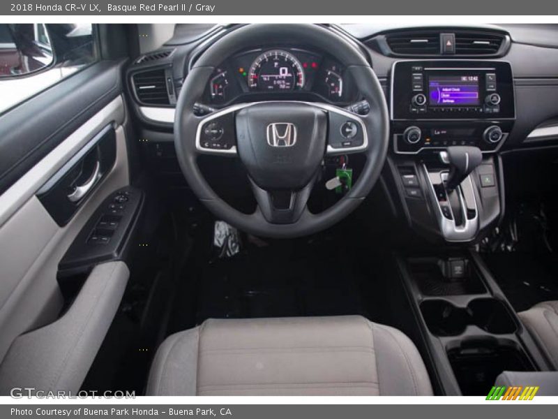 Basque Red Pearl II / Gray 2018 Honda CR-V LX