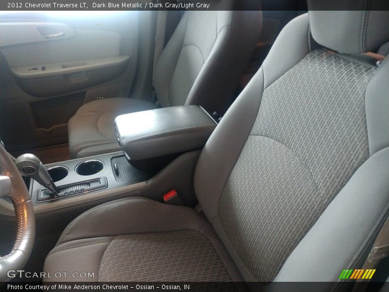Dark Blue Metallic / Dark Gray/Light Gray 2012 Chevrolet Traverse LT