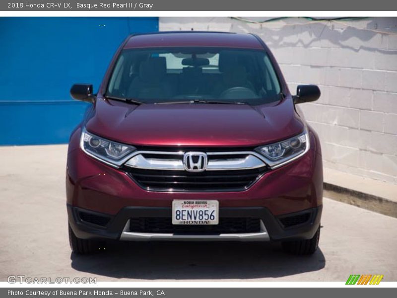 Basque Red Pearl II / Gray 2018 Honda CR-V LX