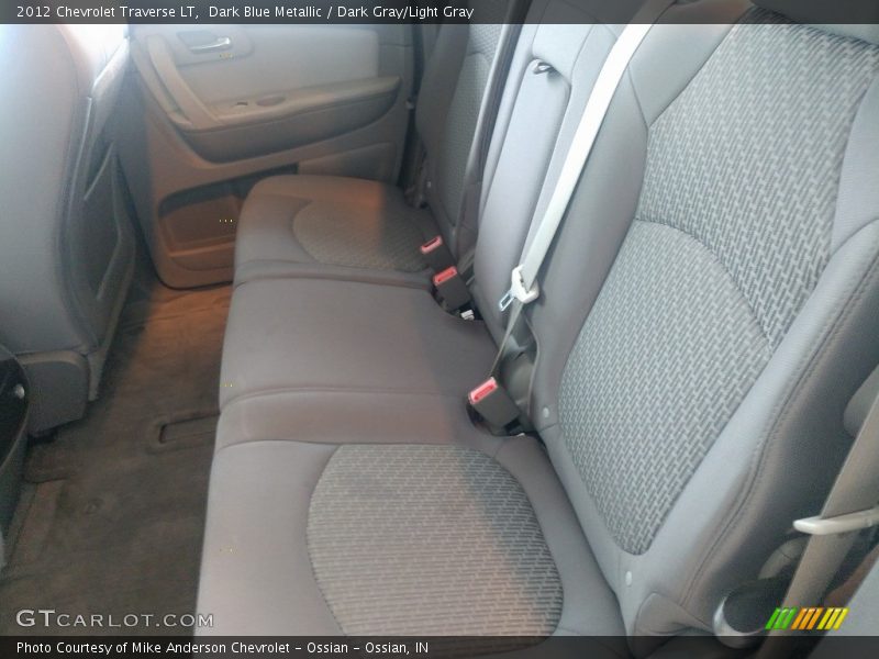 Dark Blue Metallic / Dark Gray/Light Gray 2012 Chevrolet Traverse LT