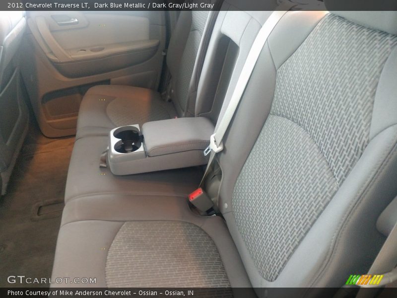 Dark Blue Metallic / Dark Gray/Light Gray 2012 Chevrolet Traverse LT