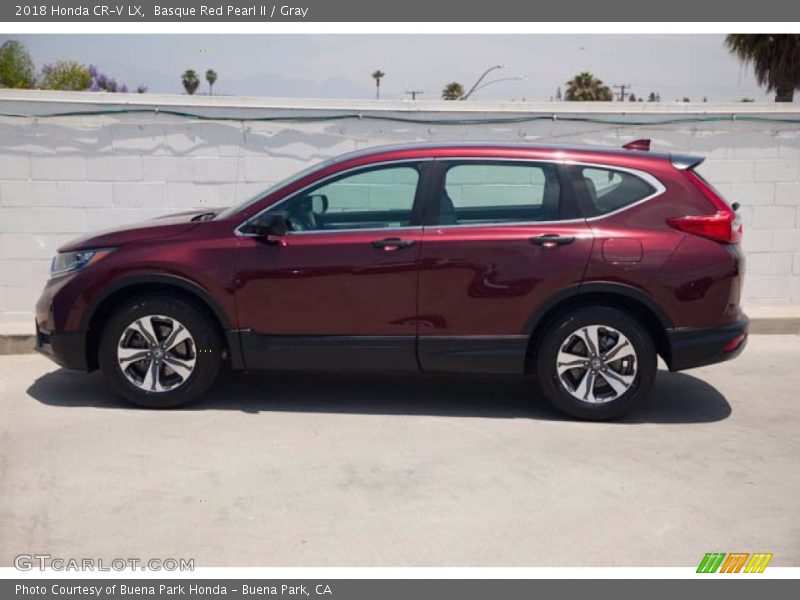 Basque Red Pearl II / Gray 2018 Honda CR-V LX