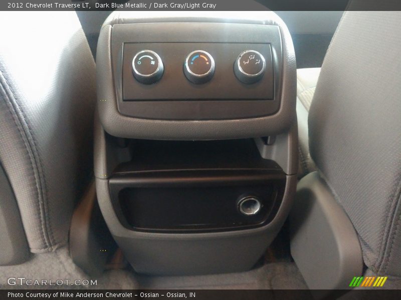 Dark Blue Metallic / Dark Gray/Light Gray 2012 Chevrolet Traverse LT