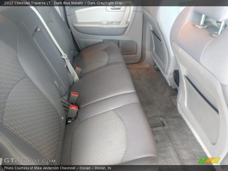 Dark Blue Metallic / Dark Gray/Light Gray 2012 Chevrolet Traverse LT