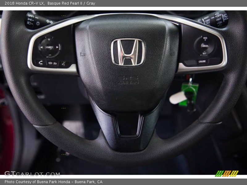 Basque Red Pearl II / Gray 2018 Honda CR-V LX