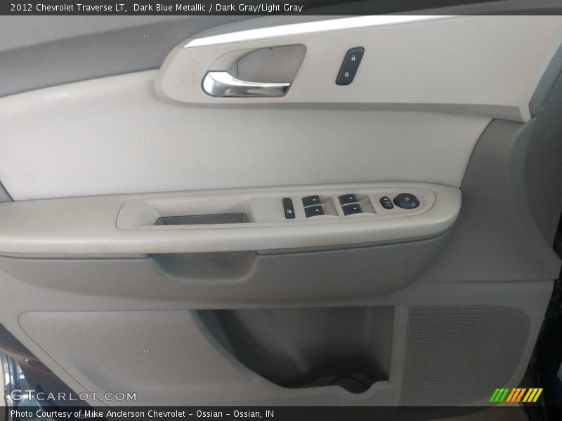 Dark Blue Metallic / Dark Gray/Light Gray 2012 Chevrolet Traverse LT