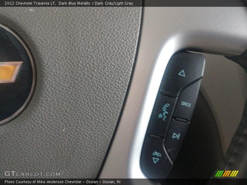 Dark Blue Metallic / Dark Gray/Light Gray 2012 Chevrolet Traverse LT