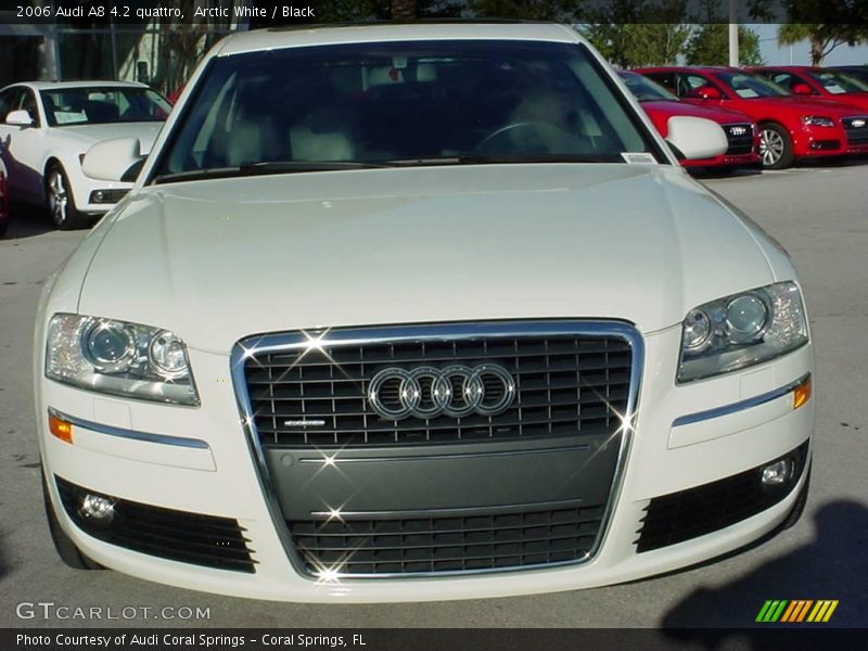 Arctic White / Black 2006 Audi A8 4.2 quattro