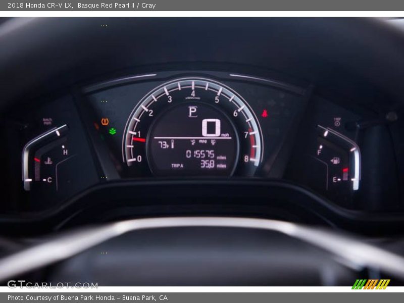 Basque Red Pearl II / Gray 2018 Honda CR-V LX