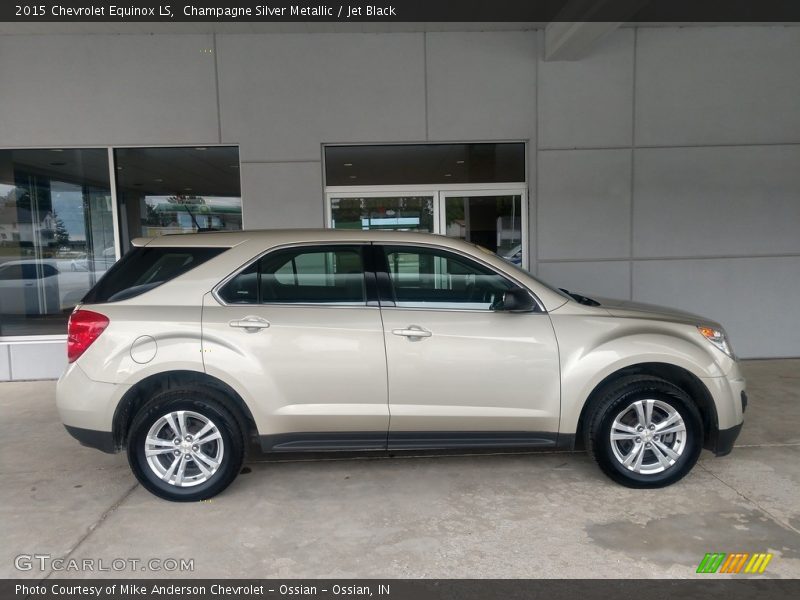 Champagne Silver Metallic / Jet Black 2015 Chevrolet Equinox LS