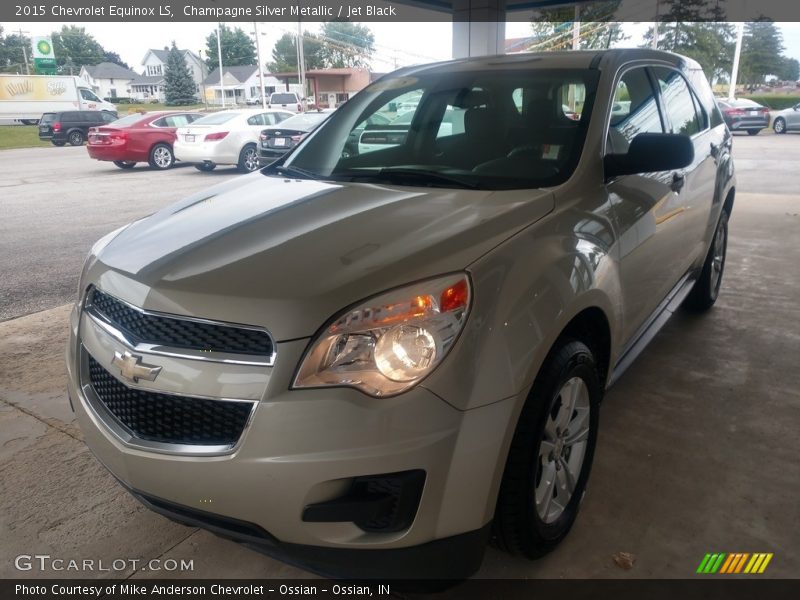 Champagne Silver Metallic / Jet Black 2015 Chevrolet Equinox LS