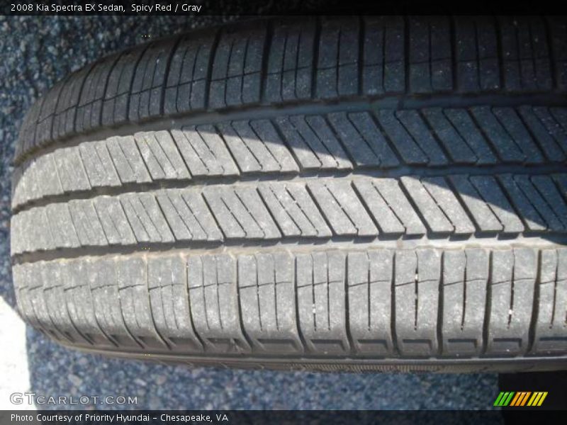 Spicy Red / Gray 2008 Kia Spectra EX Sedan