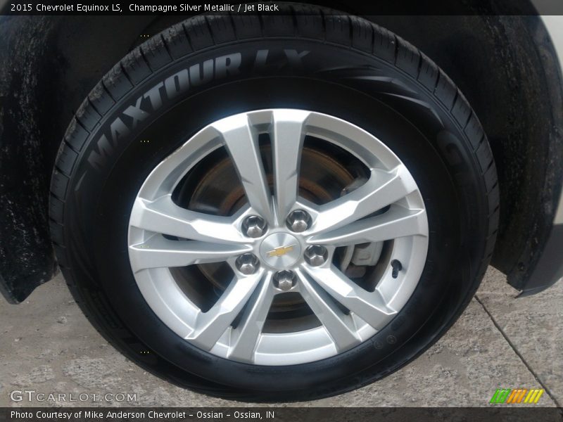 Champagne Silver Metallic / Jet Black 2015 Chevrolet Equinox LS