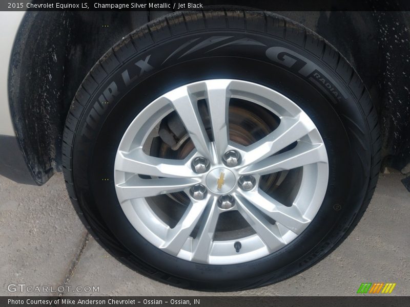 Champagne Silver Metallic / Jet Black 2015 Chevrolet Equinox LS