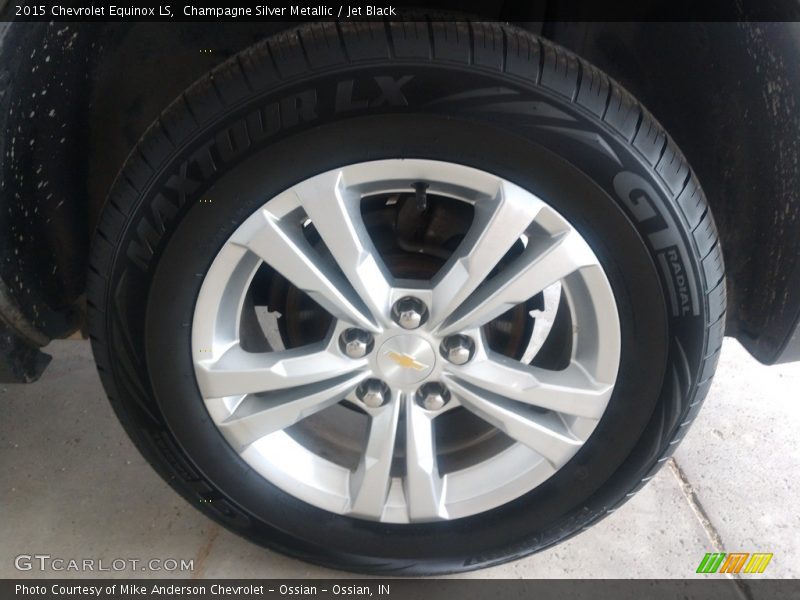 Champagne Silver Metallic / Jet Black 2015 Chevrolet Equinox LS