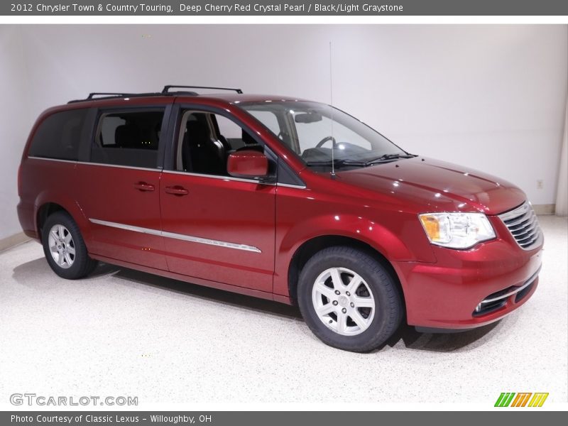 Deep Cherry Red Crystal Pearl / Black/Light Graystone 2012 Chrysler Town & Country Touring