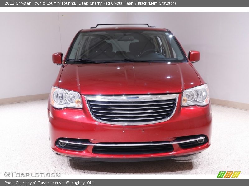 Deep Cherry Red Crystal Pearl / Black/Light Graystone 2012 Chrysler Town & Country Touring