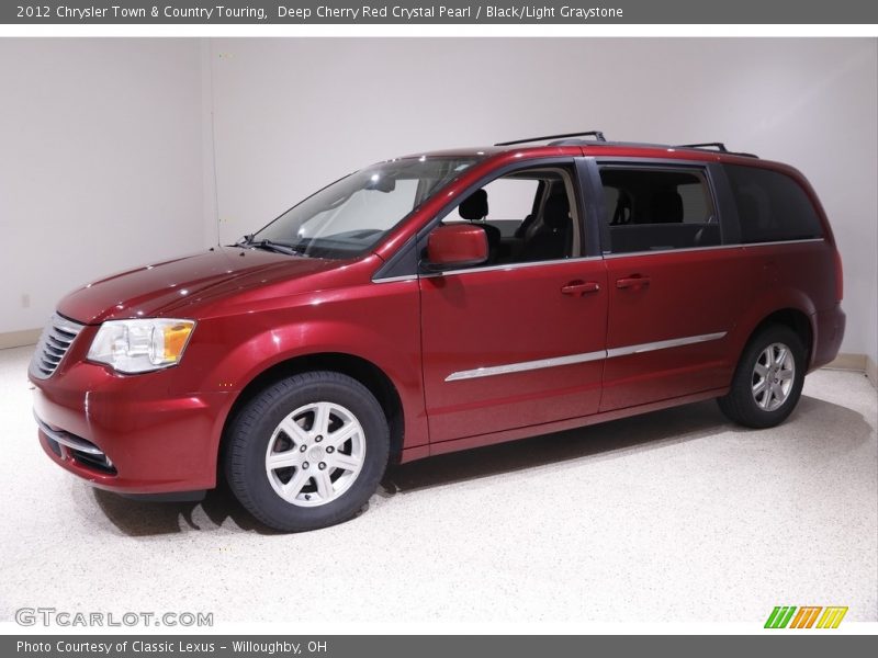 Deep Cherry Red Crystal Pearl / Black/Light Graystone 2012 Chrysler Town & Country Touring