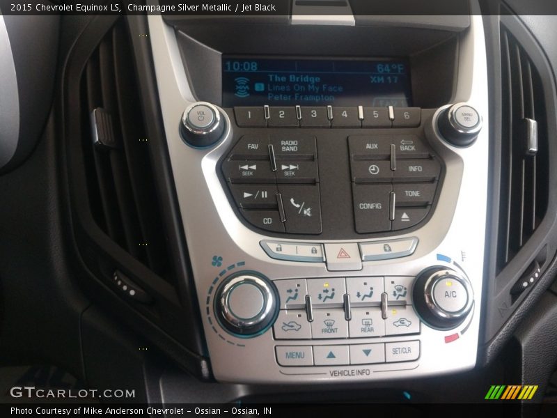 Champagne Silver Metallic / Jet Black 2015 Chevrolet Equinox LS