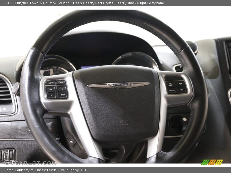 Deep Cherry Red Crystal Pearl / Black/Light Graystone 2012 Chrysler Town & Country Touring