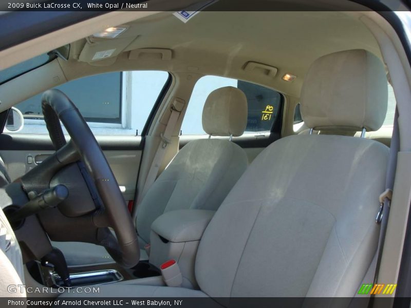 White Opal / Neutral 2009 Buick LaCrosse CX
