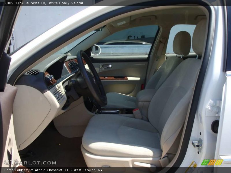 White Opal / Neutral 2009 Buick LaCrosse CX