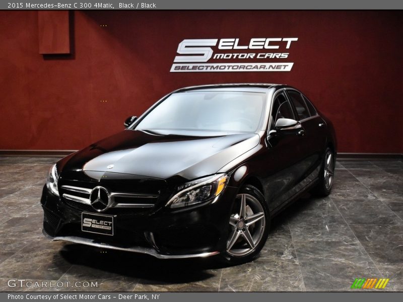 Black / Black 2015 Mercedes-Benz C 300 4Matic