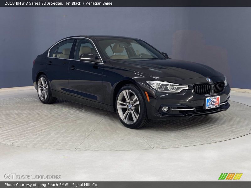 Jet Black / Venetian Beige 2018 BMW 3 Series 330i Sedan