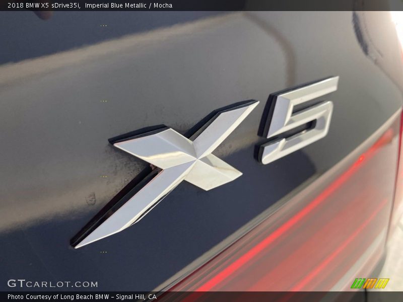Imperial Blue Metallic / Mocha 2018 BMW X5 sDrive35i