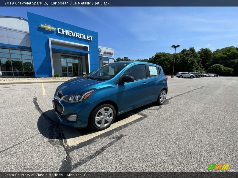 Caribbean Blue Metallic / Jet Black 2019 Chevrolet Spark LS